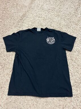 Comfort Colors Black Crewneck Tee with Tag Detail